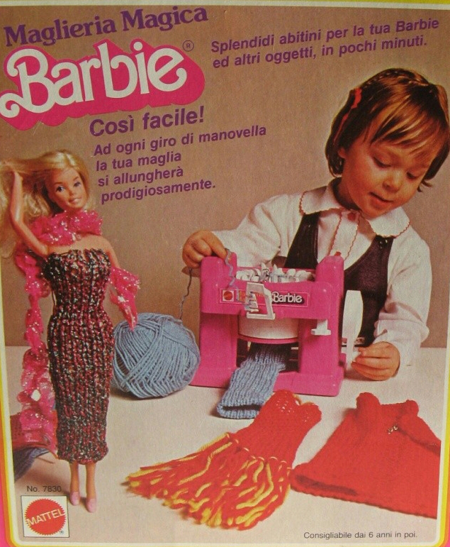 Eden Delle Meraviglie, gioco maglieria magica barbie anni 80/90